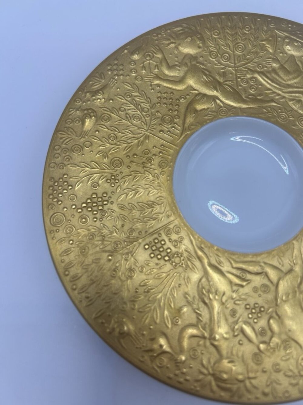 Rosenthal Magic Flute 24k Gold Demitasse Cream W/ Under Plate Bjorn Wiinblad - Picture 5 of 16